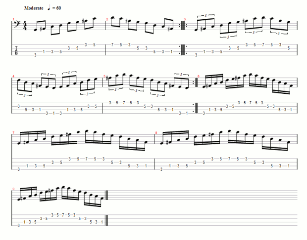 bass scale exercise 2011